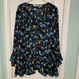 Sejour Black Floral Blouse